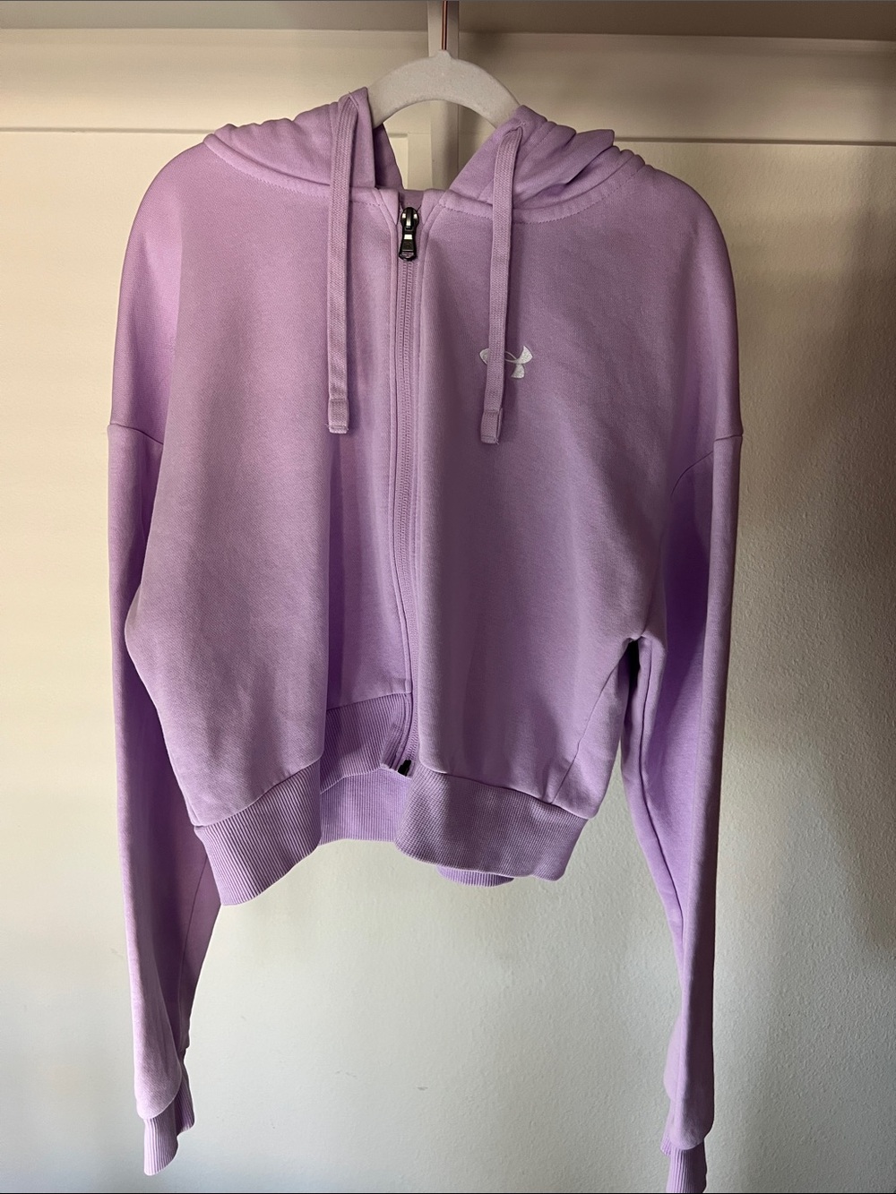 Under Armour Women's Light Lavender Full-Zip Fitness Hoodie